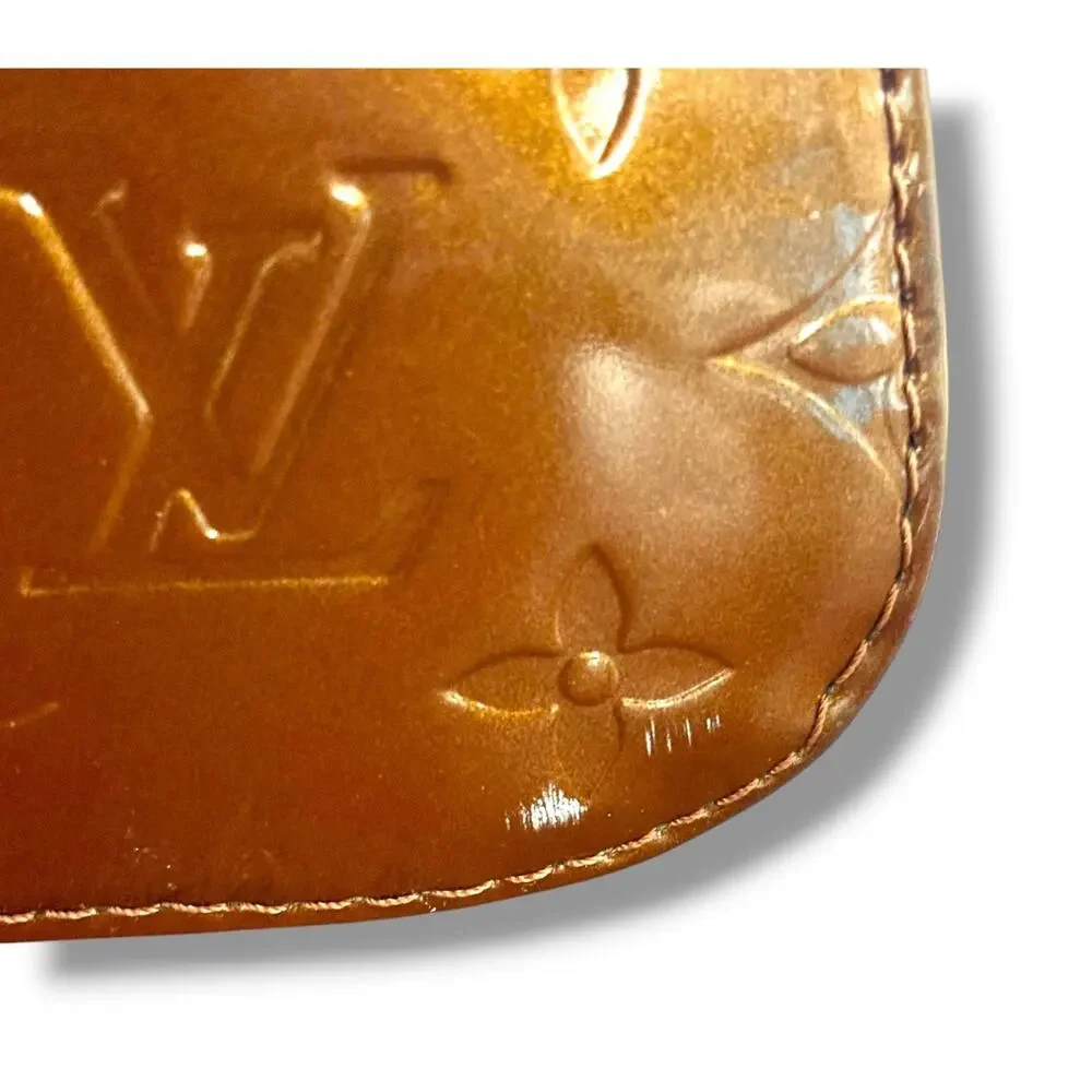 Authentic Louis Vuitton Handbag Tompkins Square Bronze Monogram Vernis Vintage